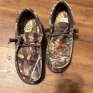 Hey Dude Men's Moccasins - Brown and Green Camo